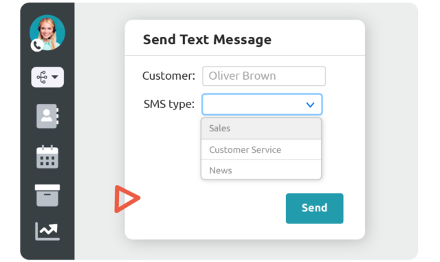 SMS para negócios para se conectar com clientes em potencial e clientes em potencial da Diabolocom