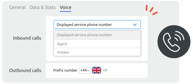 Suas equipes podem fazer e receber chamadas VoIP através da telefonia da Diabolocom.