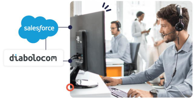 Conecte rapidamente Salesforce com o software para call center Diabolocom