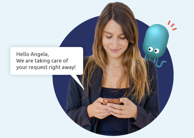 O software em nuvem da Diabolocom permite que você crie uma proximidade com os clientes por meio do envio de mensagens de texto (SMS).