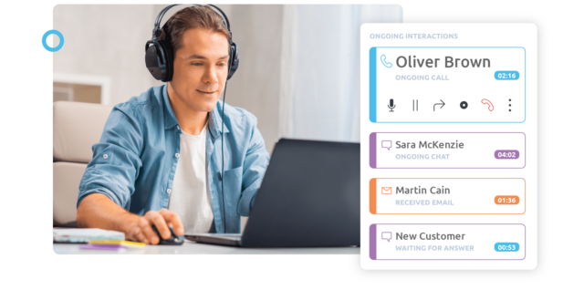 O software de call center virtual da Diabolocom para equipes de serviço de atenção ao cliente e vendas